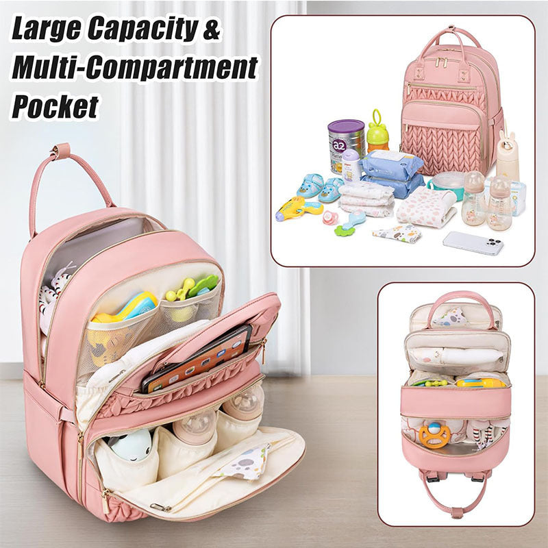 Elegant and Spacious Backpack with Textured Design Kalsten