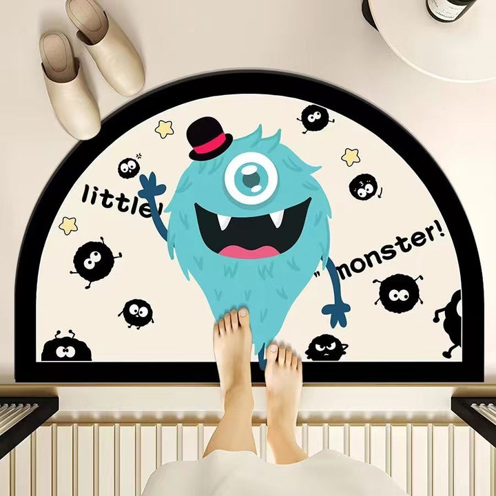 Playful Monster-Themed Bath Mat Kalsten