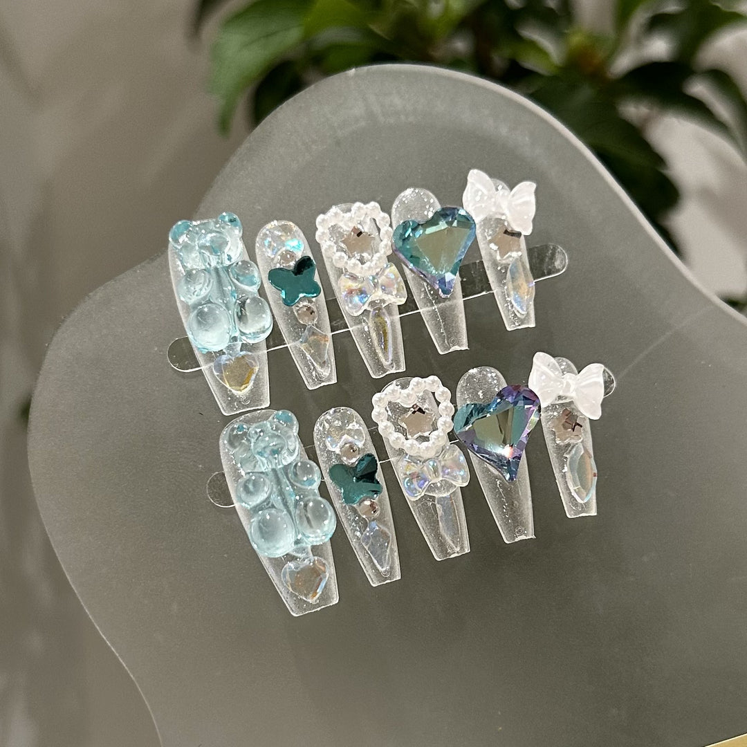 Artistic Press-On Nail Art Collection