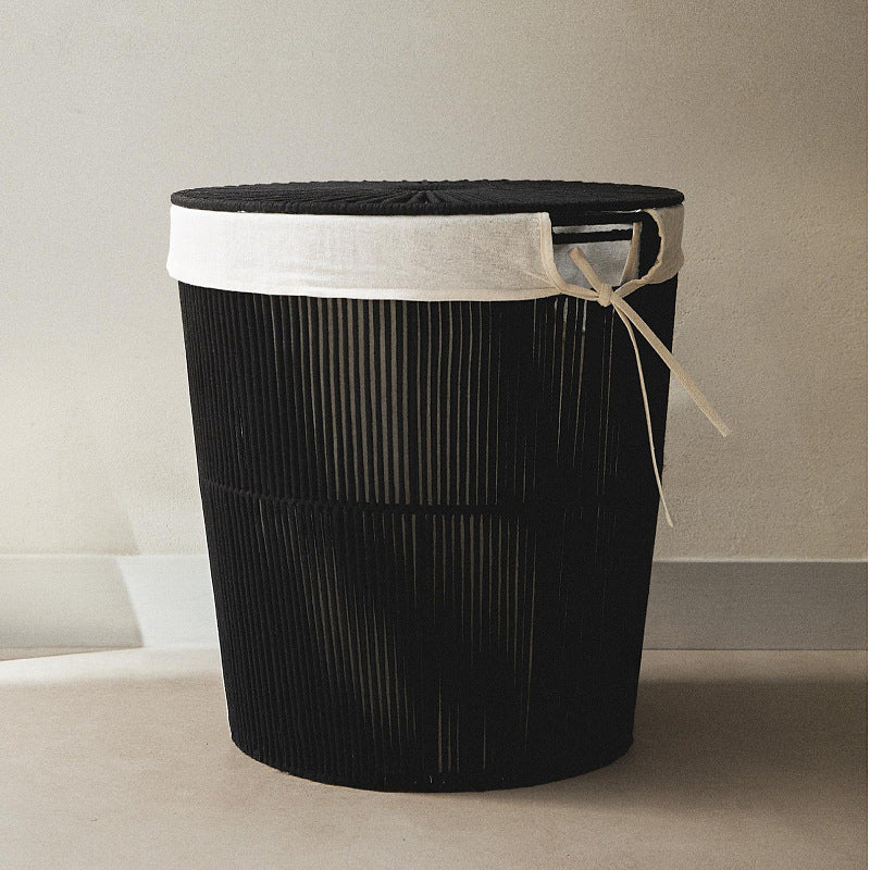 Stylish laundry basket with decorative cover Kalsten
