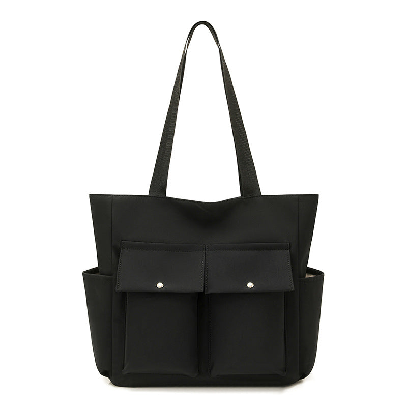 Spacious Dual-Pocket Tote Bag Kalsten