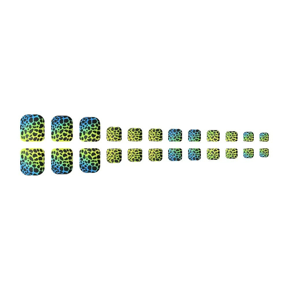 Nail art set with creative animal pattern accents Kalsten