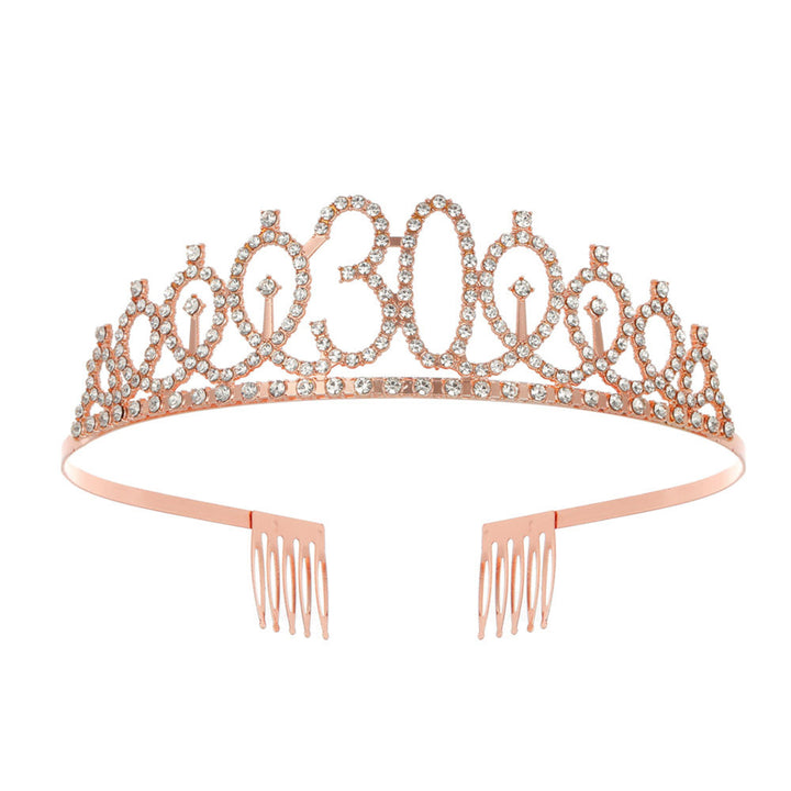 Women's Crystal-Embellished Tiara with Elegant Design Kalsten