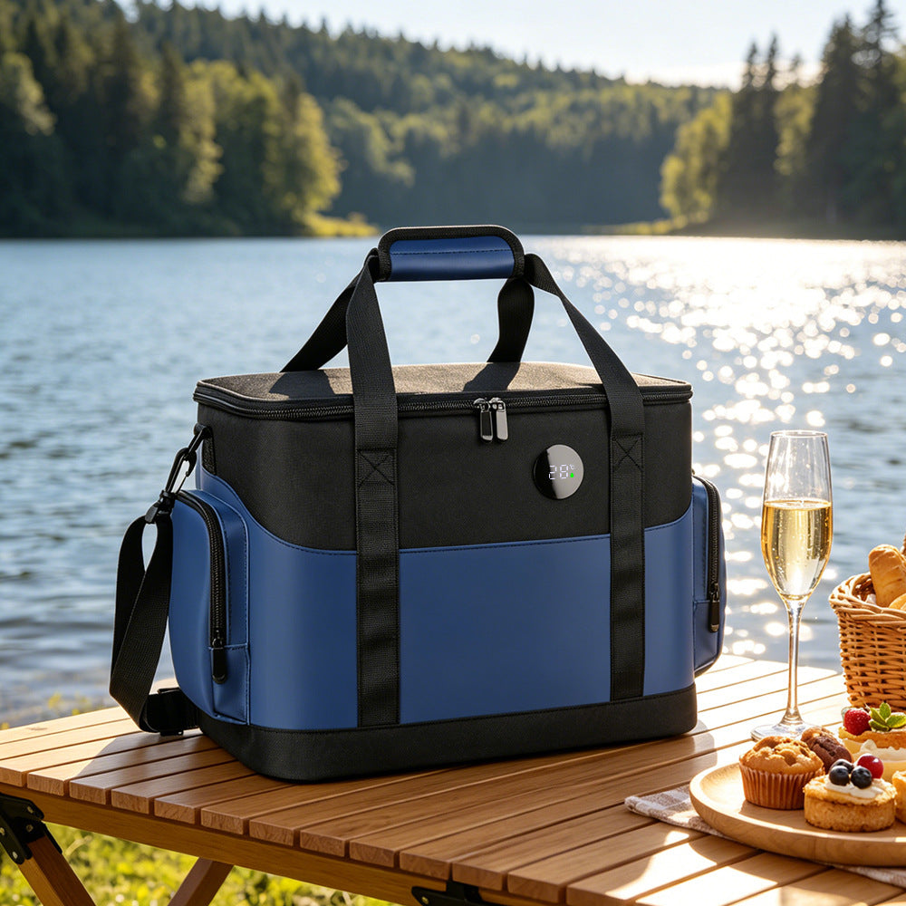 Insulated Lunch Cooler Bag with Side Pockets and Adjustable Strap Kalsten
