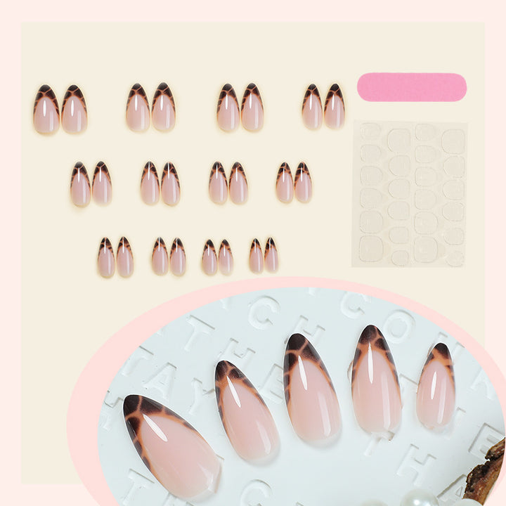 Stylish Acrylic French Tip Press-On Nail Set Kalsten
