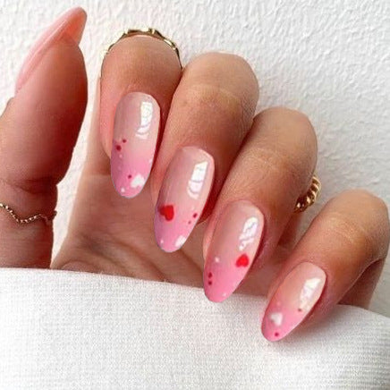 Romantic Heart Design Press-On Nails Kalsten