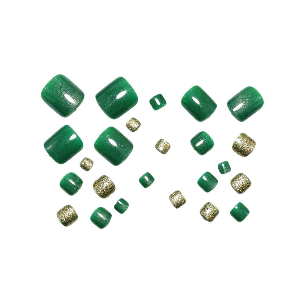 Fake nail set with sparkling glitter accents Kalsten