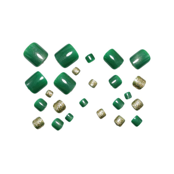 Fake nail set with sparkling glitter accents Kalsten