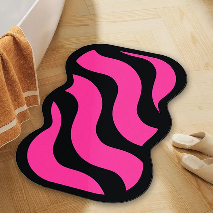 Elegant Heart-Shaped Bath Mat