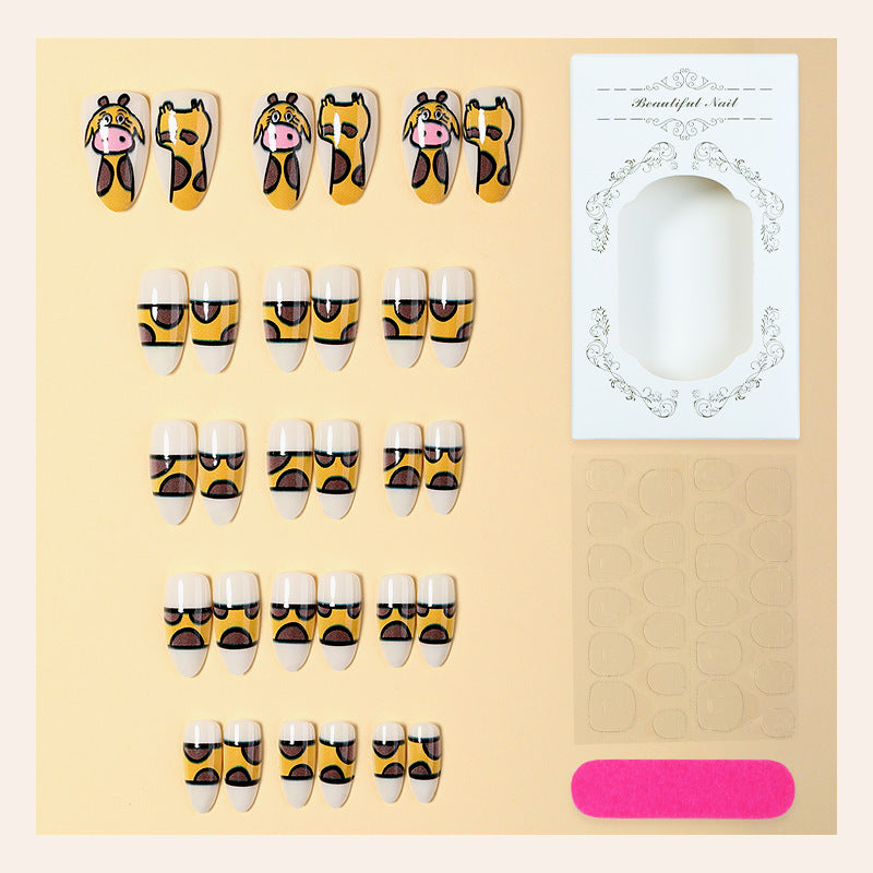 Creative Animal-Themed Press-On Nail Set kalsten