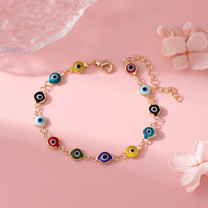 Decorative Evil Eye Charm Bracelet Kalsten