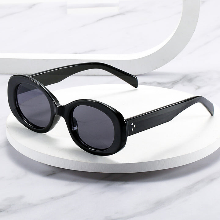 Vintage-Style Oval Frame Sunglasses Kalsten