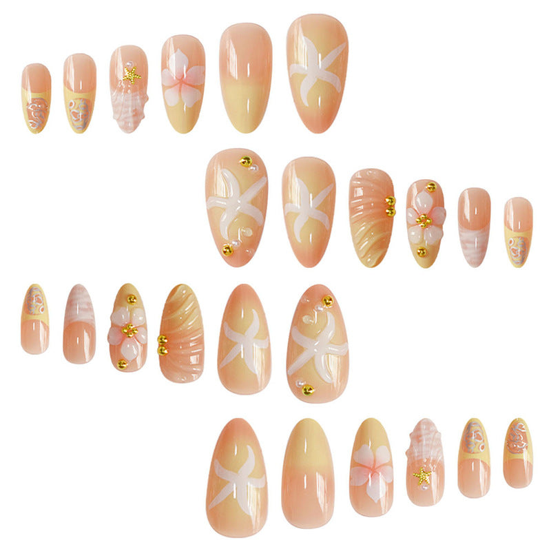Elegant Floral Design Nail Set Kalsten