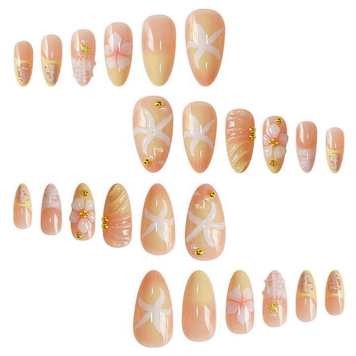 Elegant Floral Design Nail Set Kalsten