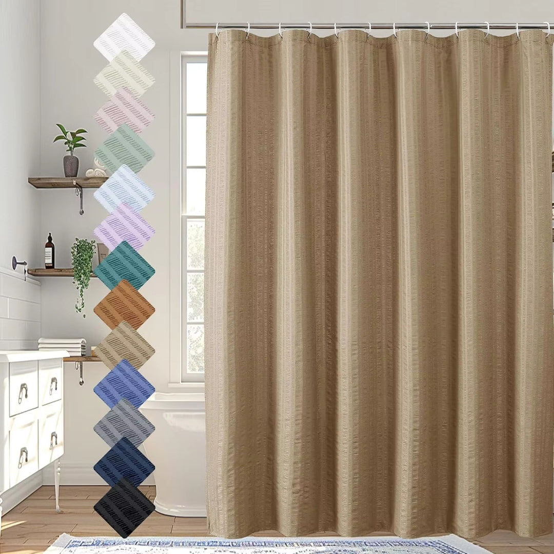 Premium Textured Shower Curtain Kalsten