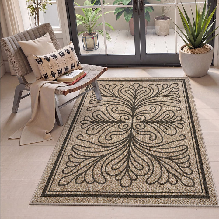 Geometric Patterned Indoor Area Mat Kalsten