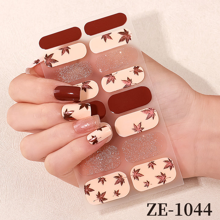 Floral Design Nail Art Wraps