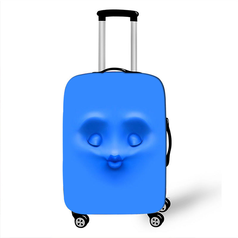 Unisex Hard-shell suitcase with funny cartoon face Kalsten