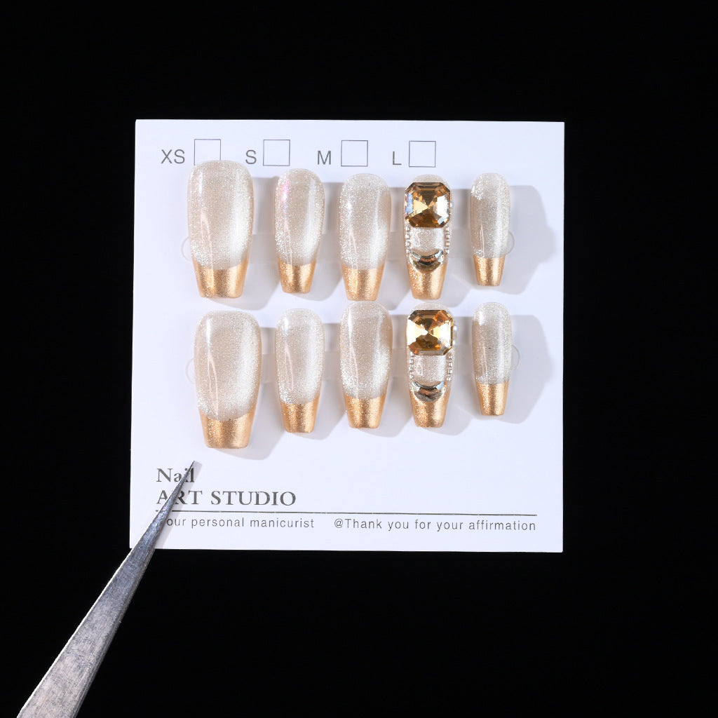 Premium Decorative Press-On Nail Set Kalsten