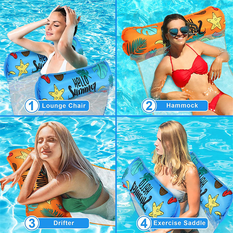 Women inflatable lounge with transparent net Kalsten