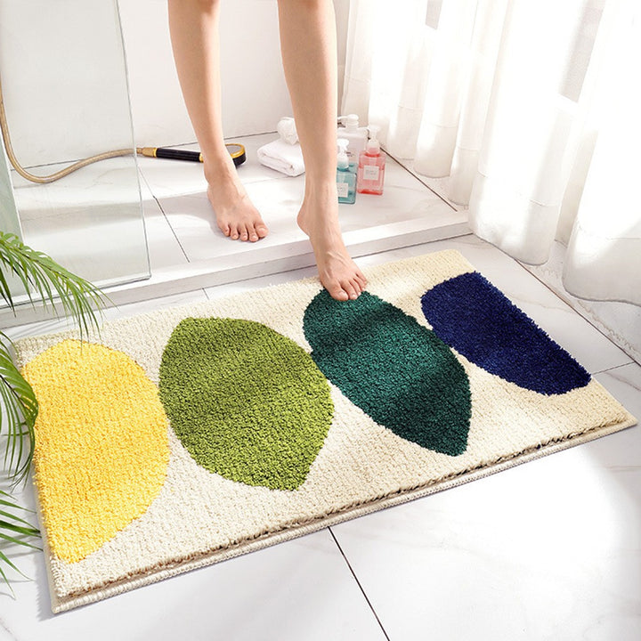 Unisex Textured Stone Pattern Bathroom Mat Kalsten