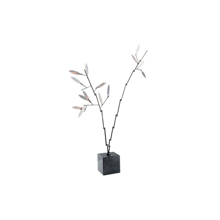 Minimalist Metal Leaf Sculpture