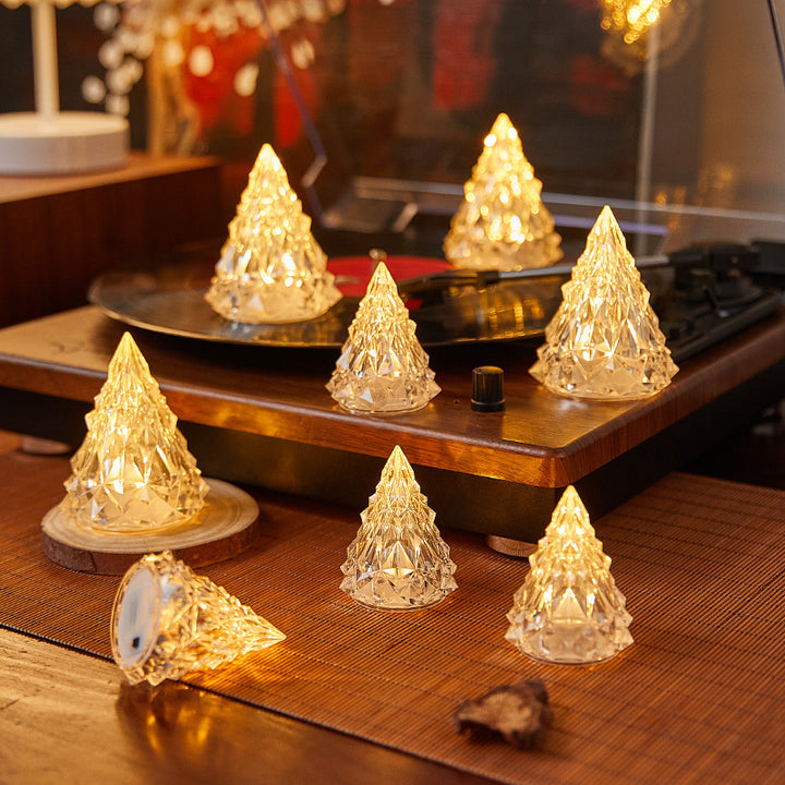 Decorative LED real wax candle in crystal look Kalsten