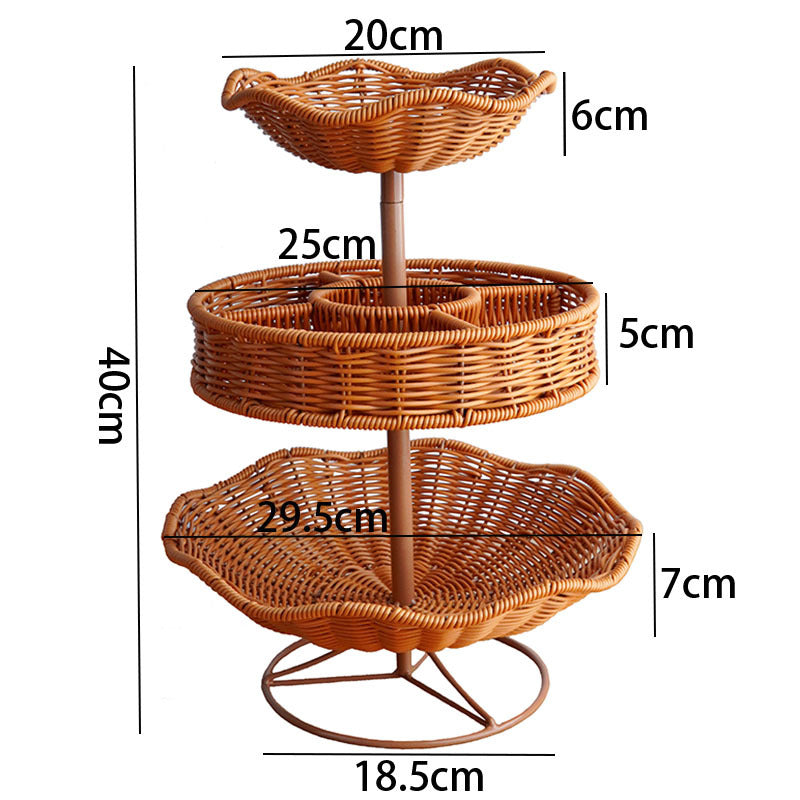 Decorative Wicker Storage Basket Kalsten