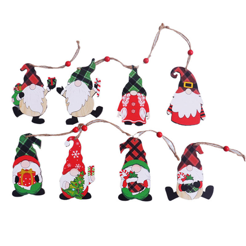 Wooden Christmas Gnome Ornament Kalsten