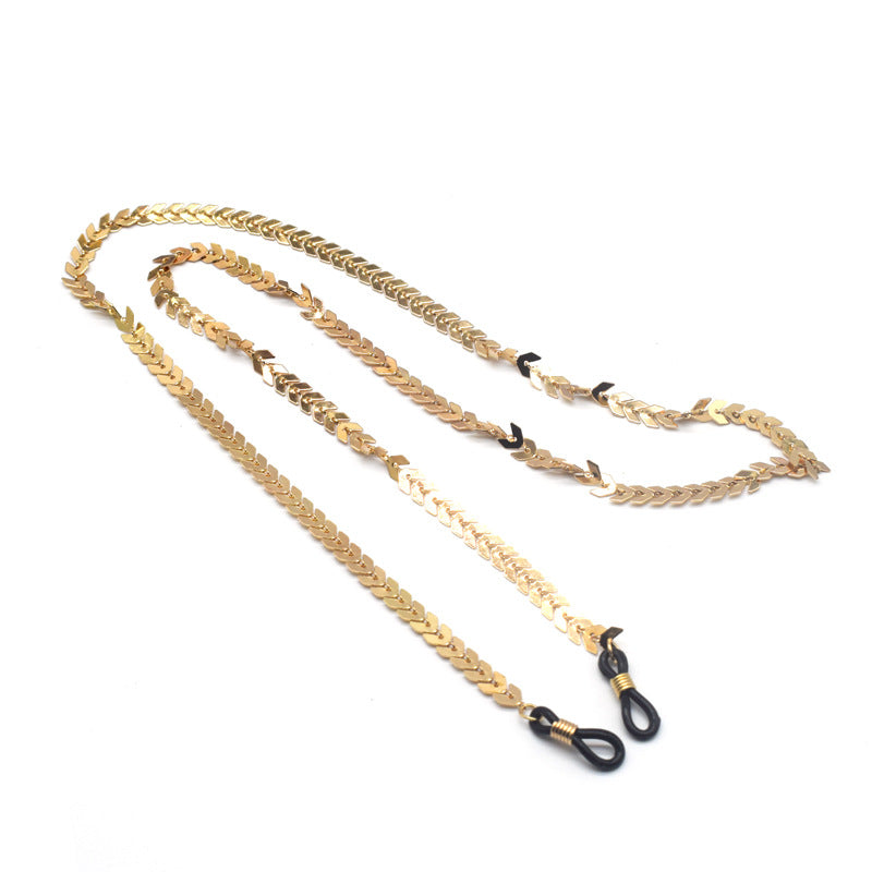 Elegant Gold Plated Eyewear Chain Kalsten