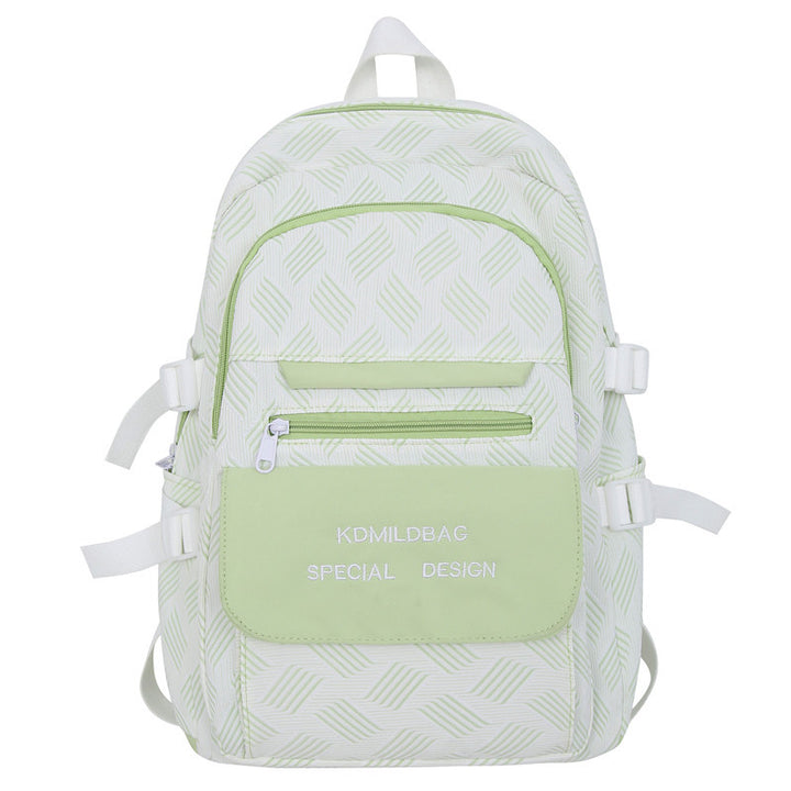 Geometric Patterned Casual Backpack
