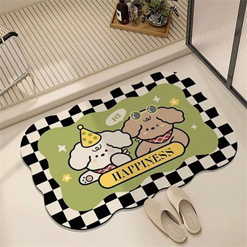 Pet-Themed Decorative Bath Mat Kalsten
