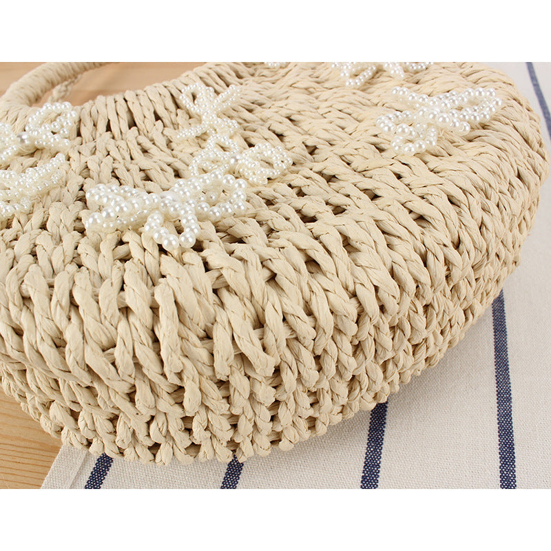 Basket bag with floral designs Kalsten