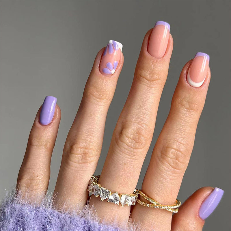 Artful and elegant nail art with floral and geometric designs Kalsten