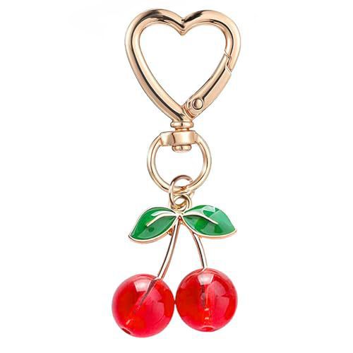Decorative Cherry Charm Keychain Kalsten