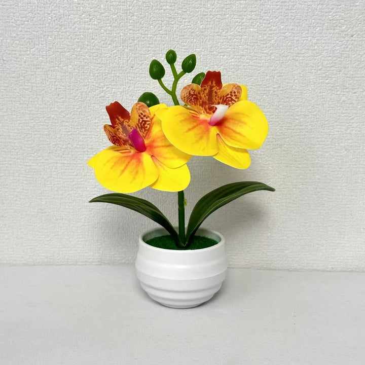 Realistic Artificial Orchid Plant Arrangement for Home Display