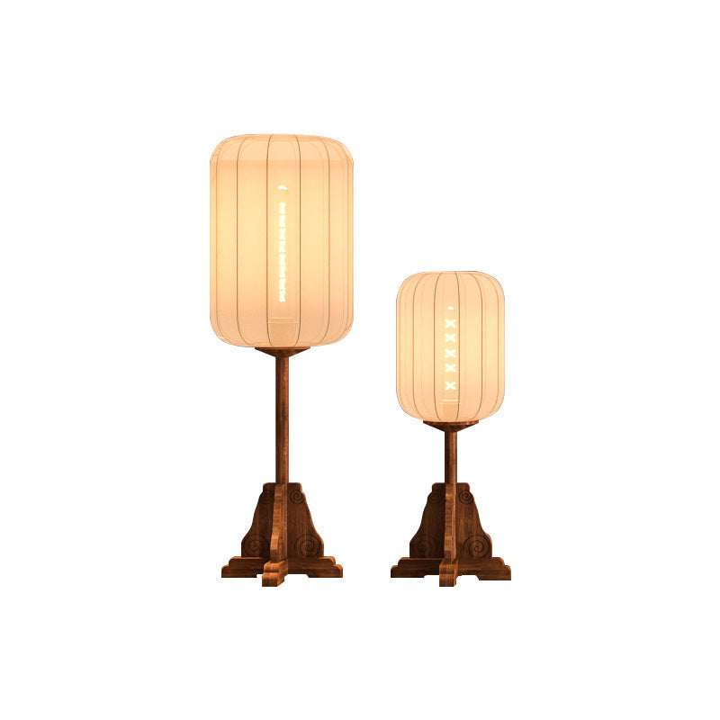 Decorative Table Lamp with Modern Wooden Base