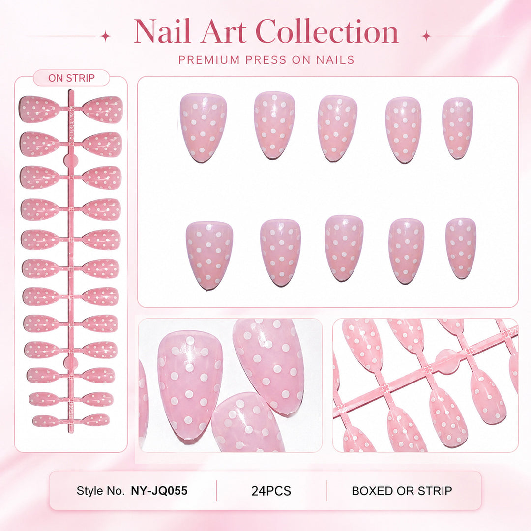 Artificial nails with dots Kalsten