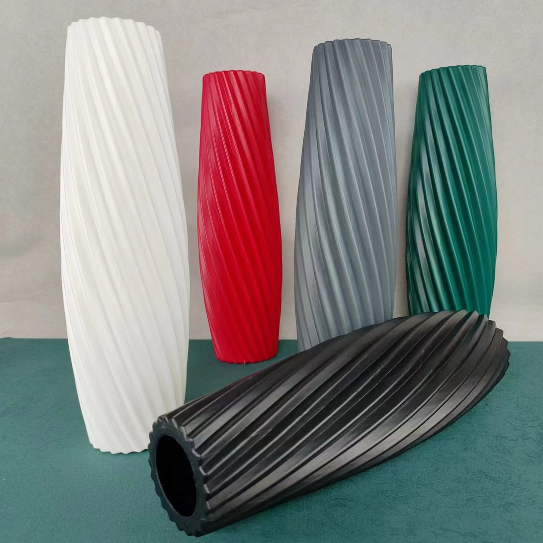 Textured Spiral Decorative Vase Kalsten