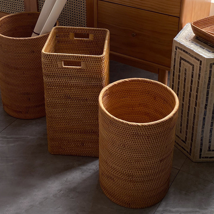 Women rectangular storage basket with practical handle Kalsten