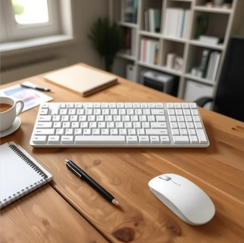 Elegant Wireless Keyboard and Mouse Set with Precision Control Kalsten