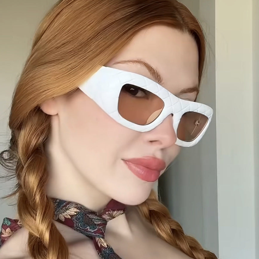 Ladies extravagant sunglasses with textured frame Kalsten
