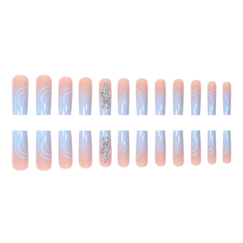 Elegantly Designed Graphic Abstract Nail Art Extensions Kalsten