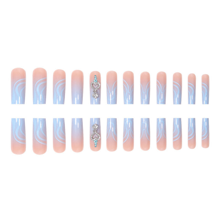 Elegantly Designed Graphic Abstract Nail Art Extensions Kalsten