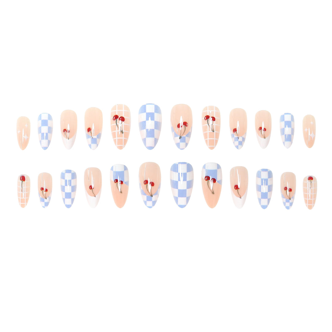 Artistic Cherry Blossom Press-On Nails