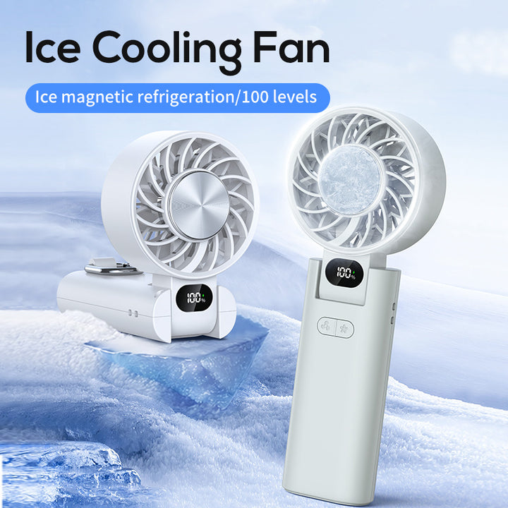 Unisex Handheld Rechargeable Cooling Fan with Smart Display Kalsten