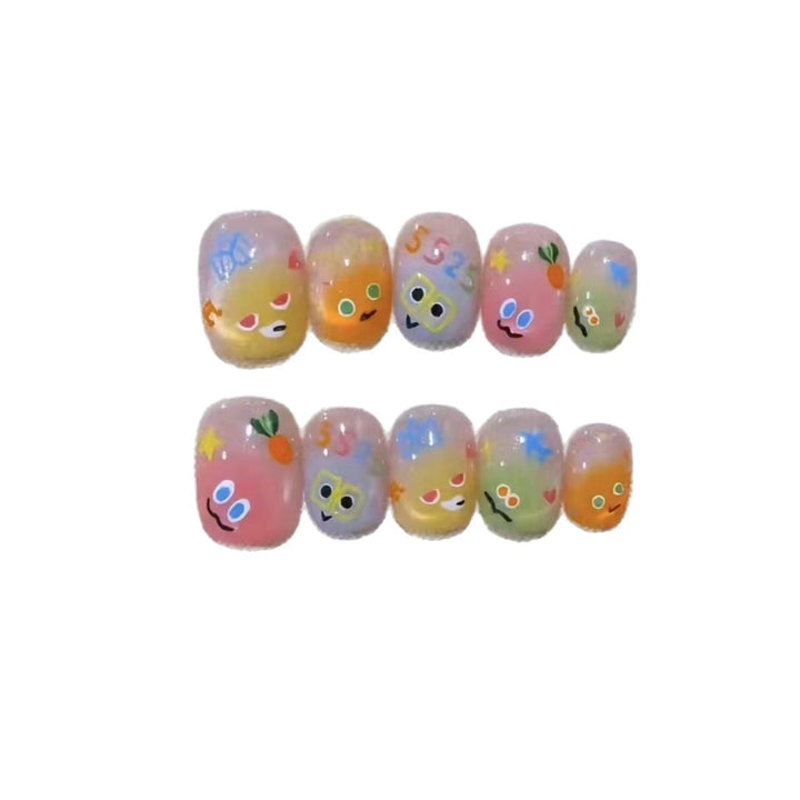 Playful Character-Themed Nail Art Set Kalsten