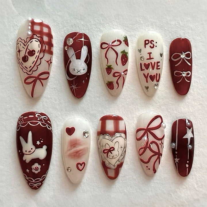 Thematic Underwater Nail Art Press-On Set Kalsten