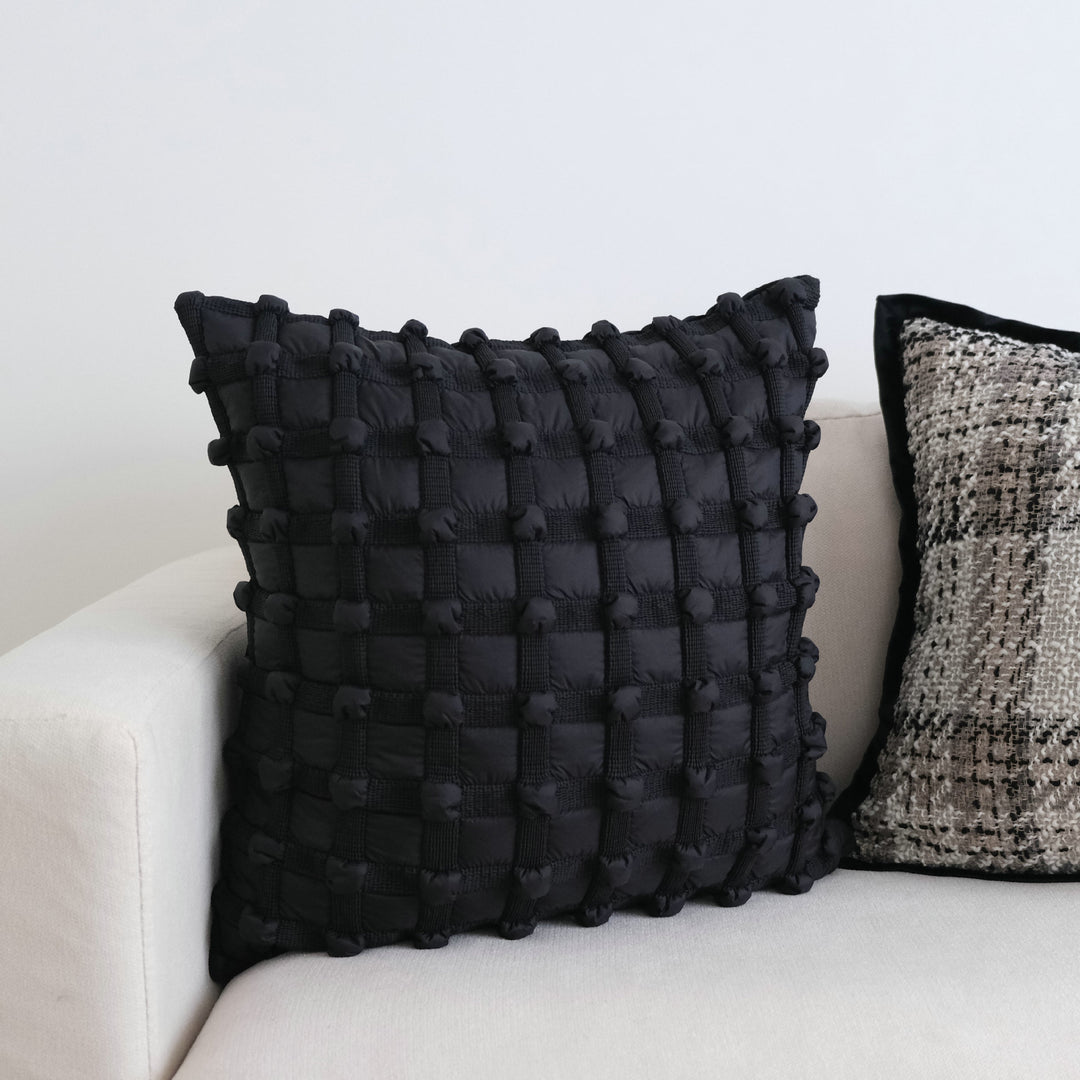 Textured Woven Accent Cushion for Living Room