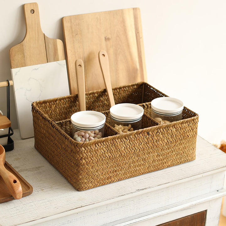 Unisex Versatile Storage Basket with Three Compartments Kalsten